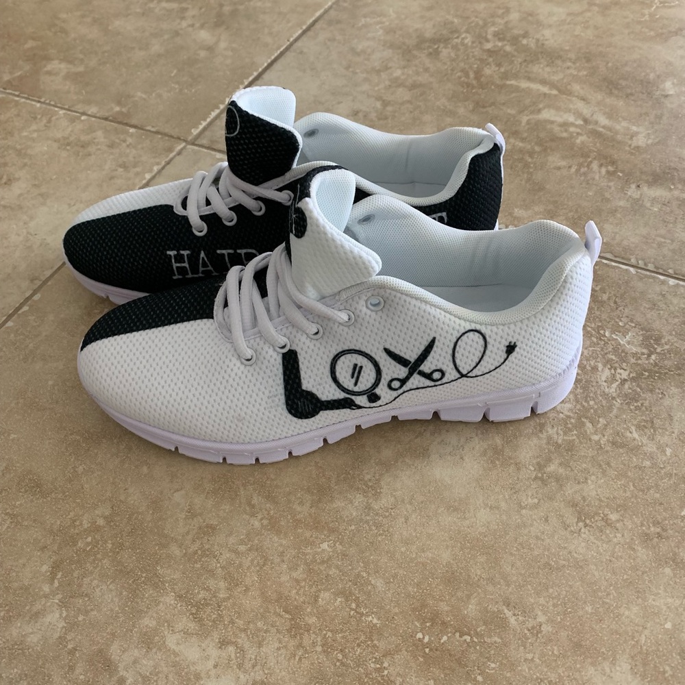 Women’s Casual Hair Stylist Printing Shoes Sz US 9